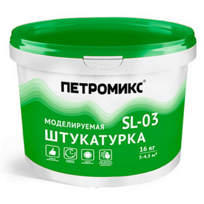 Штукатурка акриловая ПЕТРОМИКС SL-03 16 кг #1