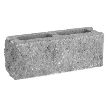 Камень облицовочный колотый СКЦ 2Л-9Т торцевой 380х120х140 мм серый