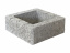 Колонный блок колотый 400х400х140 мм серый ##1