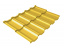 Металлочерепица Grand Line квинта уно модульная 0,45 RAL 1018 цинково-желтый ##1
