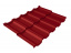 Металлочерепица Grand Line квинта уно модульная 0,45 RAL 3003 рубиново-красный ##1