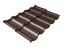 Металлочерепица Grand Line квинта уно модульная 0,5 GreenCoat Pural Matt RR 887 шоколадно-коричневый RAL 8017 ##1
