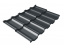 Металлочерепица Grand Line квинта уно модульная 0,5 Rooftop Matte RAL 7016 антрацитово-серый ##1