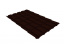 Металлочерепица Grand Line квадро профи 0,5 Velur X, RR 32 темно-коричневый ##1