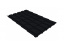 Металлочерепица Grand Line квадро профи 0,5 Velur X, RAL 9005 черный янтарь ##2