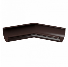Внутренний угол желоба 135˚ Stal Premium, RAL 8019 шоколад