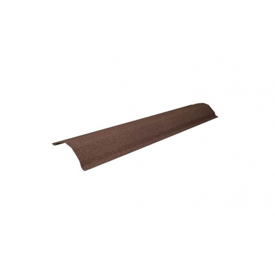 Планка конька ребрового Grand Line, шоколад, 1250 мм #1