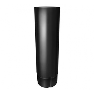 Труба соединительная круглая Grand Line Granite 90 мм, длина 1.0 м, черный RAL 9005 #1