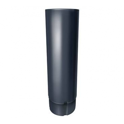 Труба соединительная круглая Grand Line Granite 90 мм, длина 1.0 м, темно-серый RAL 7024 #1