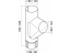 Тройник водосточной трубы 100 мм Гранд Лайн Grand Line Granite, цвет Ral 9003 (белый) ##2