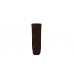 Труба водосточная круглая 100 мм Гранд Лайн Grand Line Granite, длина 3.0 м, цвет Ral 8017 (коричневый)