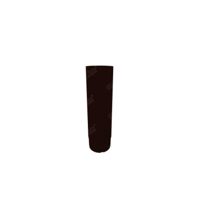 Труба водосточная круглая 100 мм Гранд Лайн Grand Line Granite, длина 3.0 м, цвет RR32 (темно-коричневый) #1