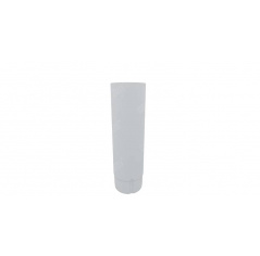 Труба соединительная круглая 100 мм Гранд Лайн Grand Line Granite, длина 1.0 м, цвет Ral 9003 (белый)