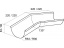 Угол желоба внутренний 135º 150 мм Гранд Лайн Grand Line Granite, цвет Ral 7024 (мокрый асфальт) ##6