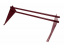 Снегозадержатель Grand Line (Гранд Лайн) Optima, трубчатый универсальный для металлочерепицы и мягкой кровли 1.0 м, цвет RAL 3005 (красный) ##1