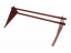 Снегозадержатель Grand Line (Гранд Лайн) Optima, трубчатый универсальный для металлочерепицы и мягкой кровли 1.0 м, цвет RAL 3009 (красный) ##1