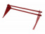 Снегозадержатель Grand Line (Гранд Лайн) Optima, трубчатый универсальный для металлочерепицы и мягкой кровли 1.0 м, цвет RAL 3003 (красный) ##1