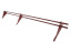 Снегозадержатель Grand Line (Гранд Лайн) Optima, трубчатый универсальный для металлочерепицы и мягкой кровли 3.0 м, цвет RAL 3009 (красный) ##1