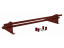 Снегозадержатель Оптима / Optima Grand Line, трубчатый для фальцевой кровли 1.0 м, цвет RAL 3009 (красный) ##1