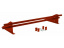 Снегозадержатель Оптима / Optima Grand Line, трубчатый для фальцевой кровли 1.0 м, цвет RAL 3003 (красный) ##1