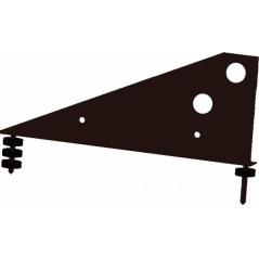 Кронштейн снегозадержателя Optima Grand Line (Гранд Лайн), цвет RAL 8017 (коричневый)