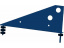 Кронштейн снегозадержателя Optima Grand Line (Гранд Лайн), цвет RAL 5005 (синий) ##1