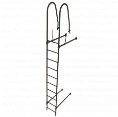 Лестница стеновая Grand Line RAL 8017 2,76м