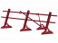 Ограждение кровли Grand Line (Гранд Лайн) 0.9 м, цвет RAL 3005 (красный) ##1