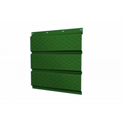 Софит металлический с полной перфорацией Grand Line / Гранд Лайн, PE 0.45, цвет Ral 6002 (зеленая листва) #1