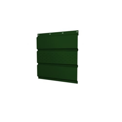 Софит металлический с центральной перфорацией Grand Line / Гранд Лайн, PE 0.4, цвет Ral 6005 (зеленый мох) #1