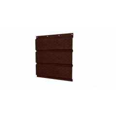 Софит металлический с полной перфорацией Grand Line / Гранд Лайн, Print 0.45, цвет Choco Wood (Шоколадное дерево)