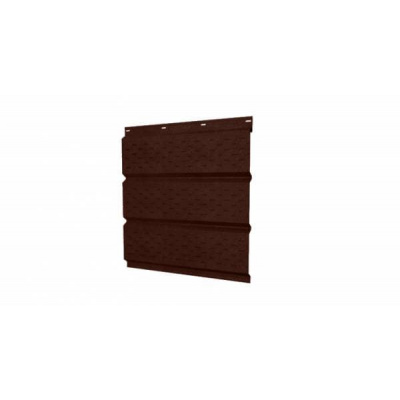 Софит металлический с полной перфорацией Grand Line / Гранд Лайн, Print 0.45, цвет Choco Wood (Шоколадное дерево) #1