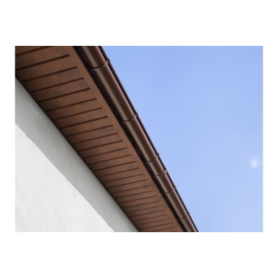 Софит металлический без перфорации Grand Line / Гранд Лайн, Rooftop Matte 0.5, цвет Ral 8017 (шоколад) #3
