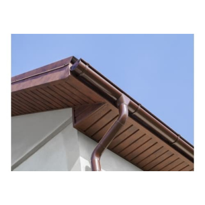 Софит металлический без перфорации Grand Line / Гранд Лайн, Rooftop Matte 0.5, цвет Ral 8017 (шоколад) #4