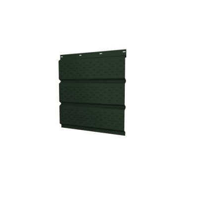 Софит металлический с полной перфорацией Grand Line / Гранд Лайн, GreenCoat Pural 0.5, цвет RR 11 темно-зеленый (Ral 6020) #1