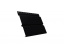 Софит металлический Квадро Брус с перфорацией Grand Line, Velur X 0.5, RAL 9005 черный янтарь ##1