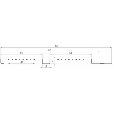 Софит металлический Квадро Брус с перфорацией Grand Line / Гранд Лайн, Print 0.45, цвет Rowan (Рябина) #3