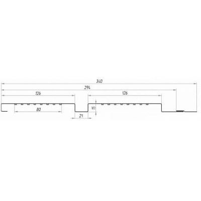 Софит металлический Квадро Брус с перфорацией Grand Line / Гранд Лайн, PE 0.4, цвет Ral 5005 (сигнально-синий) #2