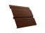 Софит металлический Квадро Брус с перфорацией Grand Line / Гранд Лайн, Print 0.45, цвет Choko Wood (Шоколадное дерево) ##1
