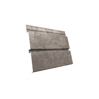 Софит металлический Квадро Брус с перфорацией Grand Line / Гранд Лайн, Print 0.45, цвет Fine Stone (Камень)