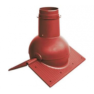 Коньковый элемент Pipe-Cone Krovent (Кровент), красный