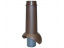 Изолированный вентиляционный выход Pipe-VT 110 Krovent (Кровент) для канализации, коричневый ##1