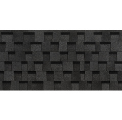 Ламинированная битумная черепица Docke Dragon STANDARD, Тёмно-серый