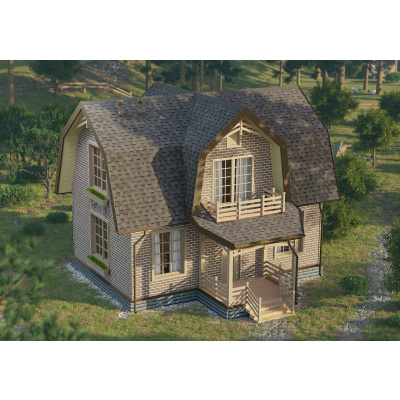 Ламинированная битумная черепица Docke Dragon STANDARD, Тёмно-серый #4