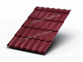 Металлочерепица Металл Профиль (Ламонтерра, Ламонтерра X, Макси), Pe 0.4, красное вино RAL3005