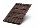 Металлочерепица Металл Профиль (Ламонтерра, Ламонтерра X, Макси), Pe 0.4, коричневый шоколад RAL8017
