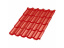 Металлочерепица Металл Профиль Трамонтана, NormanMP 0.5, красный насыщенный RAL3020 ##1