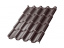 Металлочерепица Металл Профиль Монтерроса, VikingMP E 0.5, серо-коричневый RAL8019 ##1