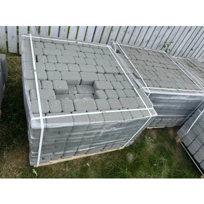 Тротуарная плитка Старый город 178x118x80мм Серый #2