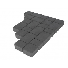 Тротуарная плитка Старый город 178x118x80мм Черный